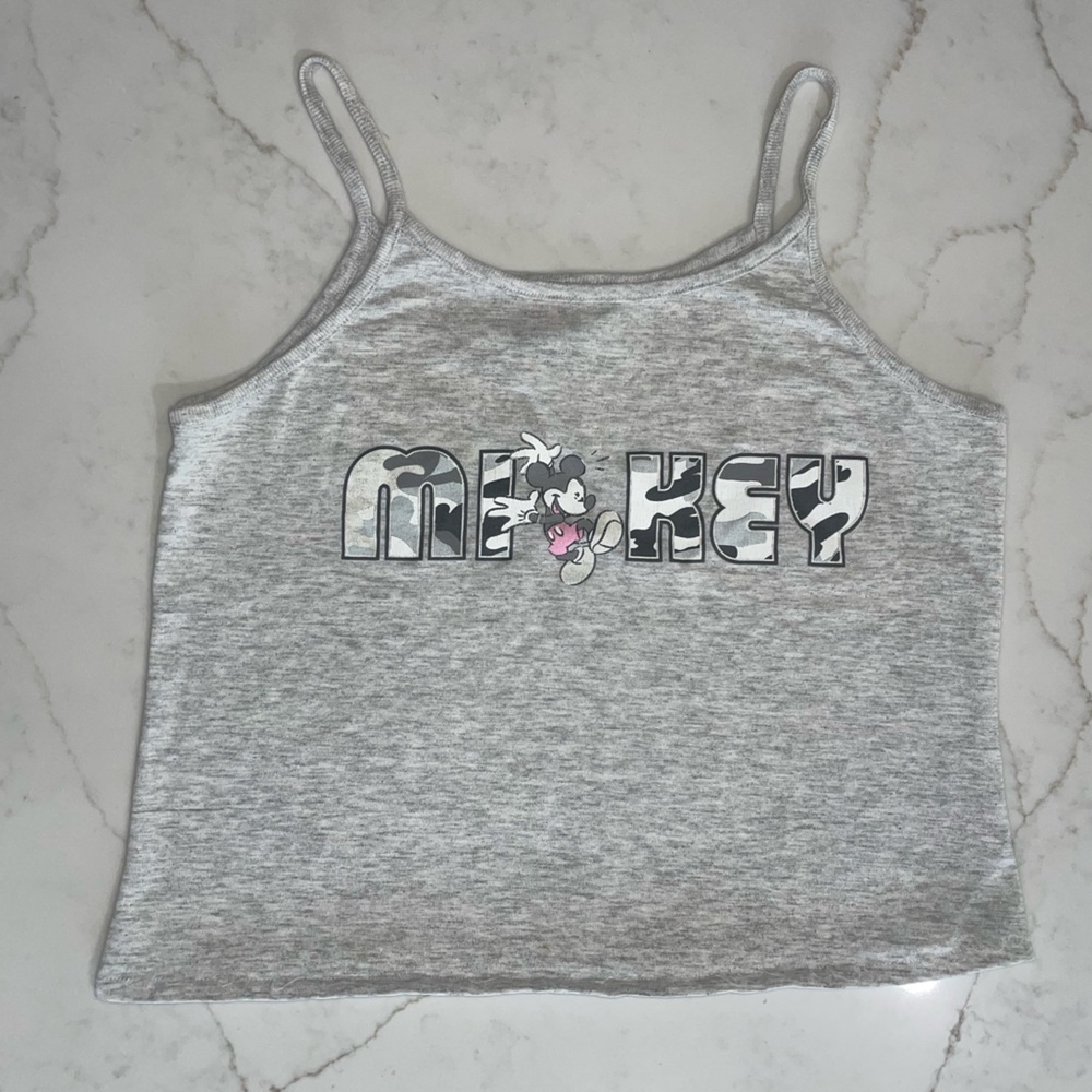 Mickey unlimited Mickey mouse/ Disney vintage crop top- size large